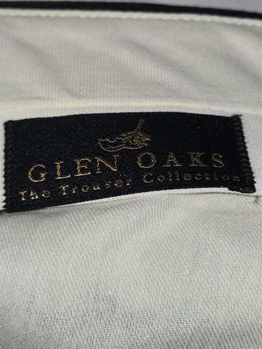 Pantalone Glen Oaks collezione nero plissettato vestito pantalone poliestere 36x34 - Foto 9 di 15
