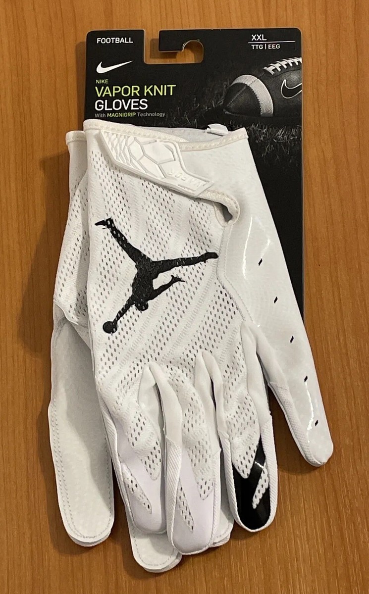 セール‼️NIKE JORDAN VAPOR KNIT 3.0 GLOVE M Nike Jordan Vapor Knit 3.0 Football Gloves White/Black