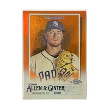 TOPPS MLB Card CHROME ALLEN & GINTER CHRIS PADDACK SAN DIEGO PADRES 09/25 #212,