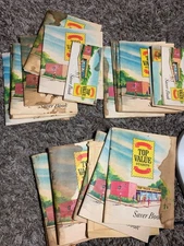 26- Vintage Top Value Stamps Saver Books, 8 Full, 8 Partial and 10 Empty