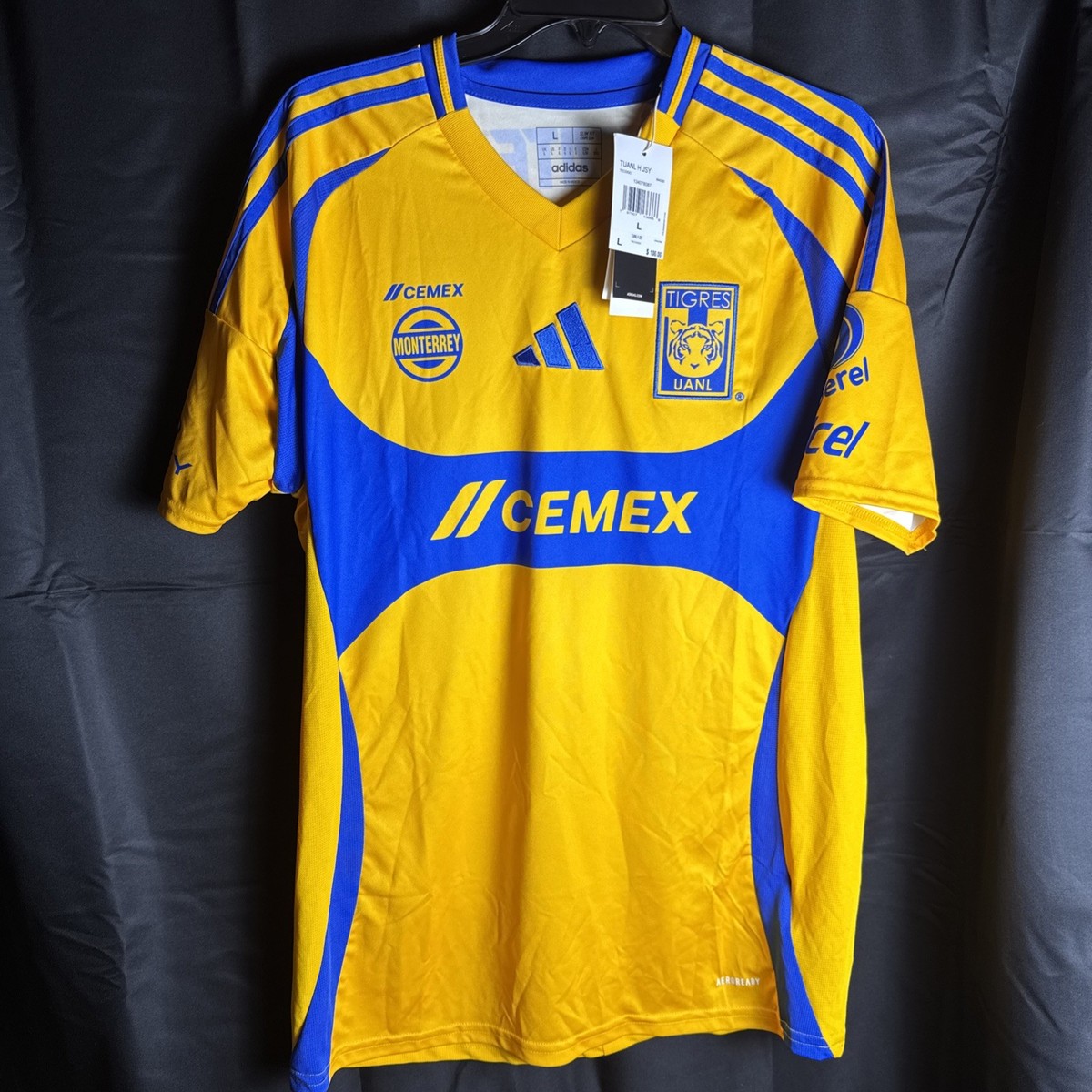 Adidas Tigres UANL Home Jersey Men's Size Large Yellow IN4280