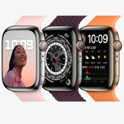 Apple Watch Series 8 - 41mm - Edelstahl - GPS + Cellular - Smartwatch - Wie Neu 