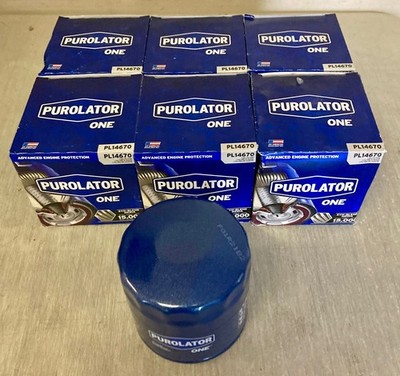 SIX(6) Purolator PL14670 Synthetic Oil Filter CASE fits XG16 PBL14670 M1-204A