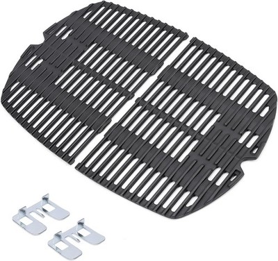 GFTIME 27,3 x 38,8cm Grillrost Gusseisen 7645 für Weber Q200, Q220, Q260, Q2000
