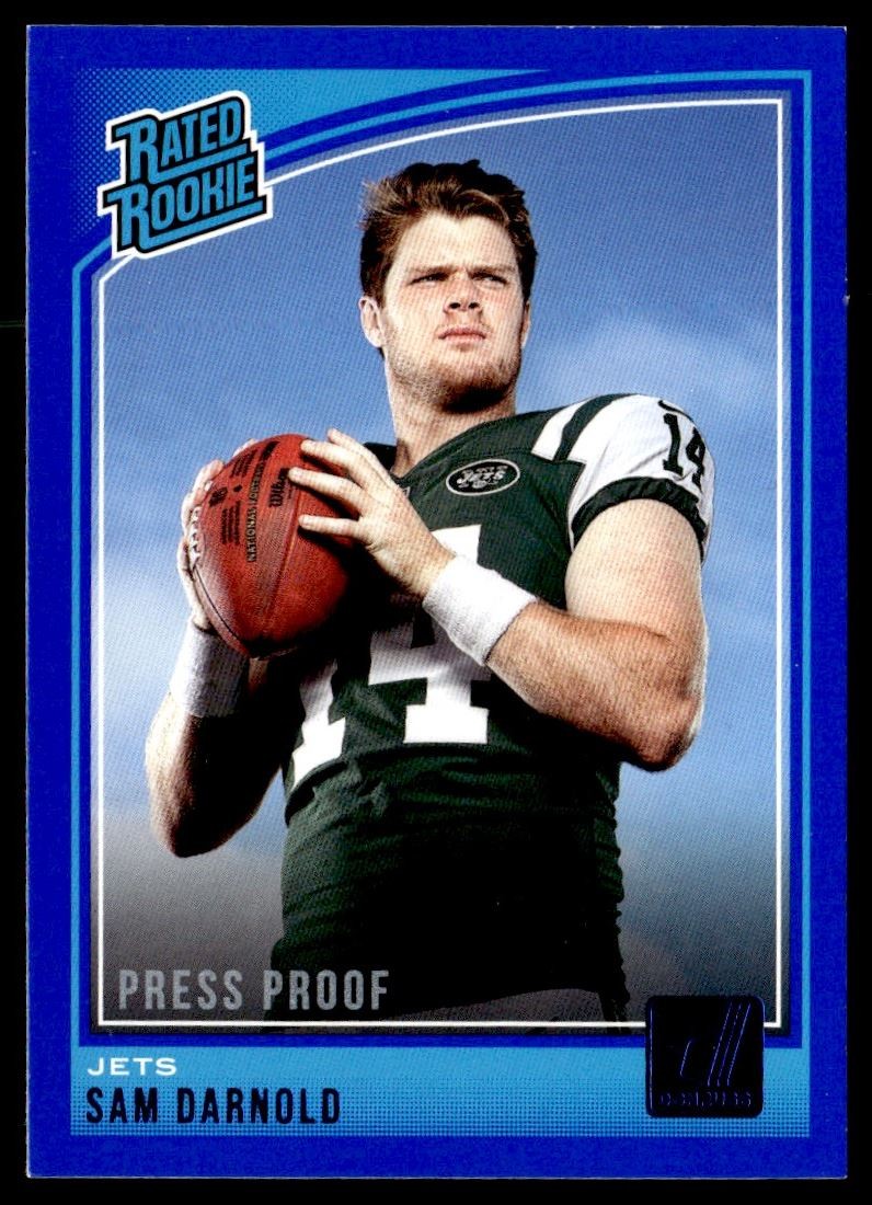 2018 Donruss Press Proof Blue Sam Darnold RC New York Jets #301