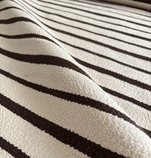 4,5 Meter beige und braun gestreifter Boucle Stoff KOSTENLOSER VERSAND