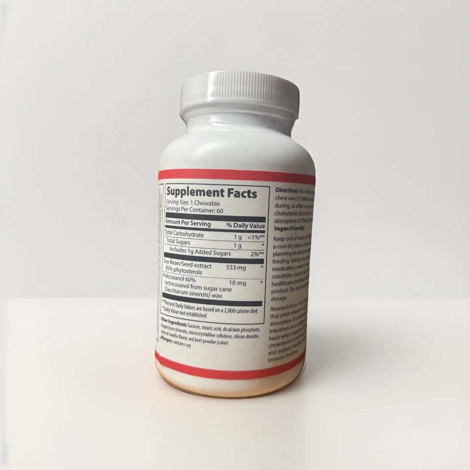 Vibrant Health Cholesterol Vibrance, 60 Chewable Wafers (shelf Wear) exp 12/2025 - Image 3 of 4