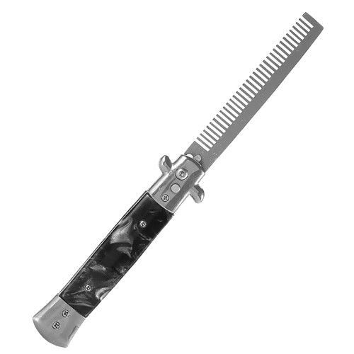 Stainless Steel Spring Pocket Oil Hair Comb Foldable QFDR - Picture 2 of 22
