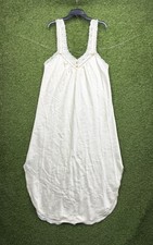 Vintage Christian Dior Nightgown Womens Medium White Bridal USA Made Slip Lace