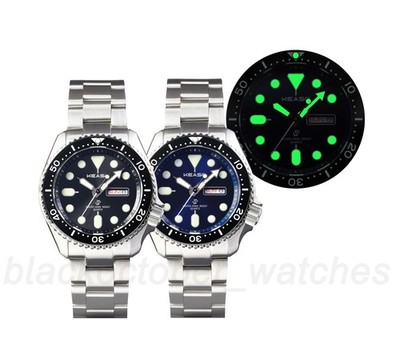 KEASO Miyota 2105 Japan Quartz Movement Day Date Diver Watch 42.5mm C3 316L KE02
