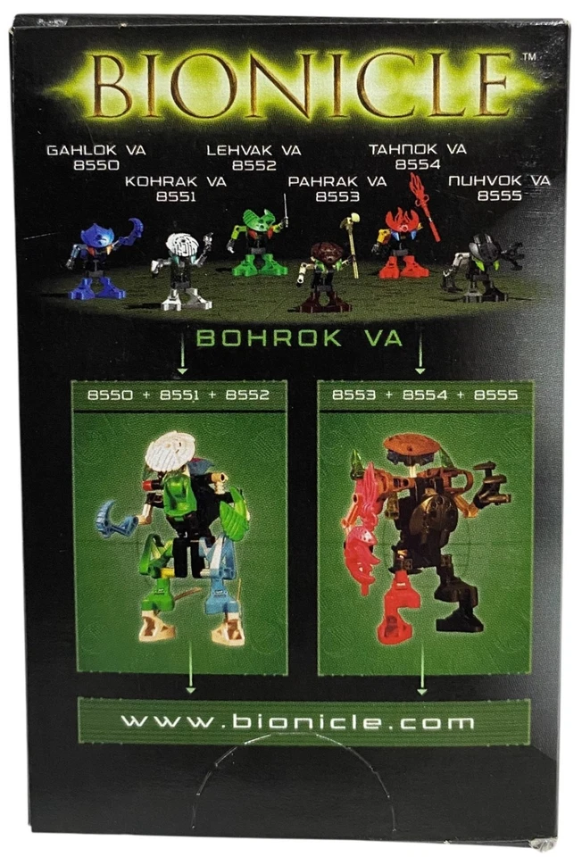 LEGO 8551 Bionicle Kohrak Va Vintage 2002 28 Piezas Set NUEVO SELLADO ¡Bonita Caja! Foto 2 de 4