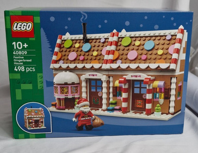 LEGO 40809 Festliches Weihnachts-Lebkuchenhaus - Brandneu & Versiegelt