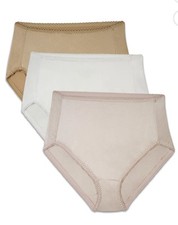 Women's Radiant Vanity Fair 3 Pack Hi-Cut Light Control Underwear 5XL 12 NEW