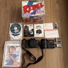NEW Canon EOS Rebel T5 18MP DSLR Camera with 18-55mm IS II Lens, 2 batteries