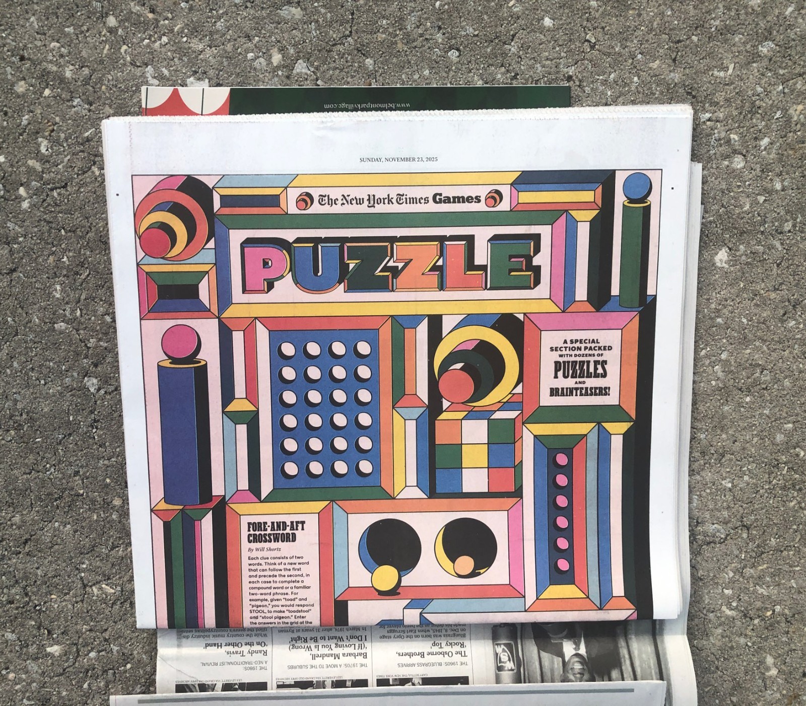 NEW YORK TIMES - SUNDAY NOVEMBER 23, 2025 (NEW YORK TIMES HOLIDAY PUZZLE MANIA!)