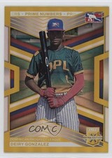 2023 Panini Elite Extra Edition Gold Prime Numbers 20/24 Deiry Gonzalez 10yf