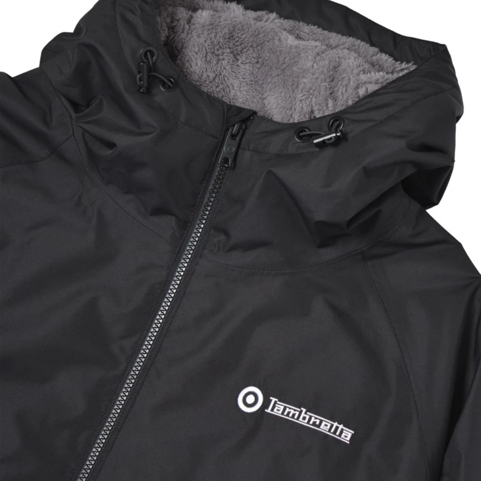 Bata cambiadora chaqueta de surf con capucha para hombre Lambretta Foto 3 de 4