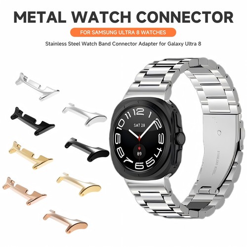 1Pair Metal Connector for Samsung Galaxy Watch 8/8 Classic/Ultra 2 Band Adapter - Picture 9 of 13