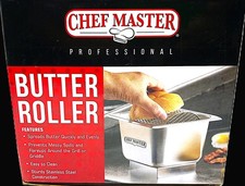 NOB Stainless Steel Butter Wheel, Raised Bottom Butter Roller for Griddle