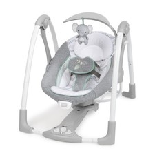 Ingenuity ConvertMe 2-in-1 Compact Portable Baby Swing 2 Infant Seat, Swell