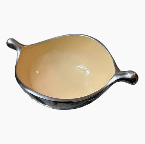 Lunares San Francisco By Nima Oberon Pod Bowl Aluminum Cream Enamel-Modern - Picture 13 of 13