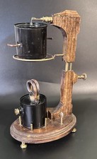 One Of A Kind Tin Can Steam Engine - Science Fair Type Project with Wood Stand