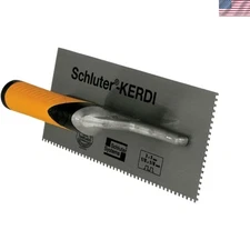 Durable Kerdi Square-Notch Trowel - Lightweight 1/8" x 1/8" Design for Precision