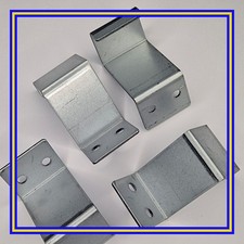 102570 x4 IKEA S Shaped Bracket, Pre Drilled Holes on one Side