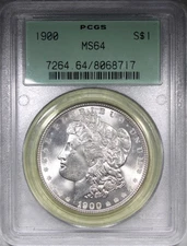 1900-P Morgan Dollar PCGS MS64 OGH OLD GREEN HOLDER