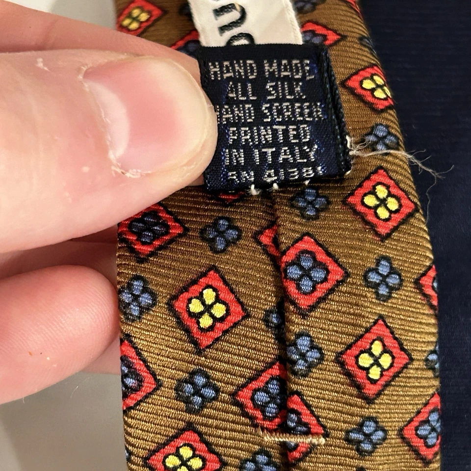 Polo vintage años 70 por Ralph Lauren Fox Hunt tema a caballo impreso a mano Italia Foto 4 de 4