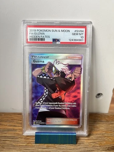 Pokémon TCG Hidden Fates Shiny Vault Guzma Full Art Holo PSA 10 SV84/SV94