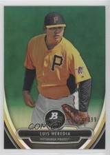 2013 Bowman Platinum Prospects Chrome Green Refractor 308/399 Luis Heredia 0b0