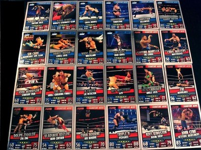 Topps WWE Wrestling SLAM ATTAX Serie 4 RUMBLE -Signature Move Cards  Mirror Foil