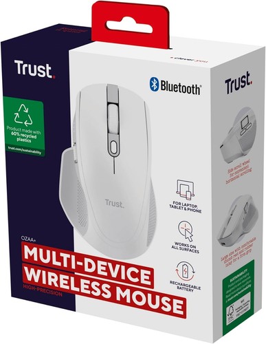 Trust Ozaa+ Multidevice Wireless Mouse Bluetooth + 2.4GHz, Programmable Silent M - Picture 5 of 10