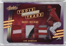 2021 Panini Absolute Spectrum Purple 14/25 Raisel Iglesias #TT3-RI 0jd0