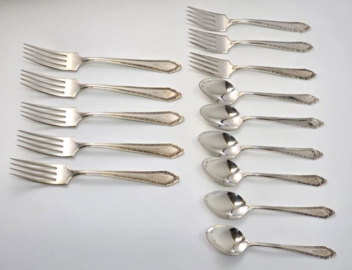 14 Pieces Wallace ORANGE BLOSSOM - Sterling Silver Flatware - 436g