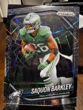 SAQUON BARKLEY #298 2025 PANINI PRIZM EAGLES LAZER