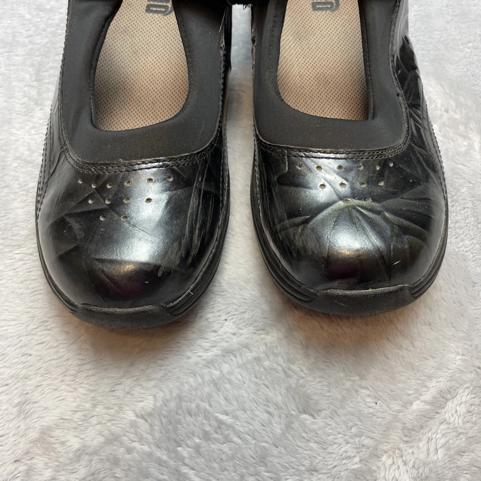 Zapatos Drew Rose Mary Jane para mujer 7,5 W cuero gris ventilado fácil de poner ortopédicos Foto 3 de 4