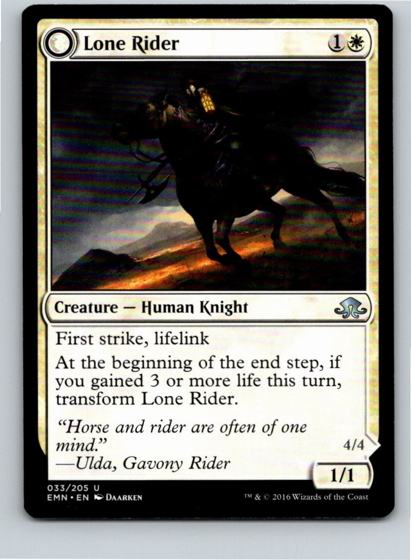 Magic the Gathering Lone Rider Eldritch Moon MTG Free Shipping!