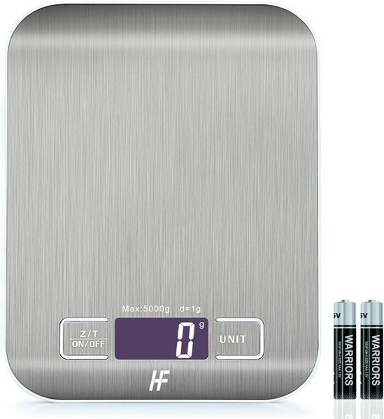 Digitale KüChenwaage 5Kg/ 1G Edelstahl PräZisionswaage Lcd Backen Kochen-image
