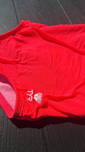 TYR Girl's Kids Size 5 Pink One Piece Swim Suit - Picture 2 of 7