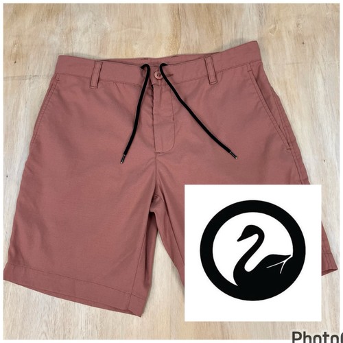 Outlier Shorts Seven Fives Men 30x7.5 Orangish Chino Golf Slim Cut Nylon Stretch