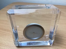 Waterford Crystal Jasper Conran Square Glass Mantel Clock Ireland New Battery