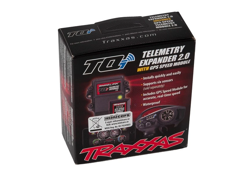 Traxxas TQi Telemetria GPS Speed Module 2.0 per Telemetria Expander TRX6553X - Immagine 2 di 4