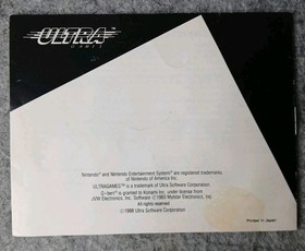 Q*bert NES Instruction Manual Ultra Games 1988 Nintendo Original Booklet