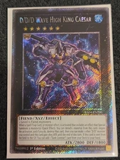 Yugioh D/D/D Wave King Caesar RA04-EN290 Platinum Secret Rare NM