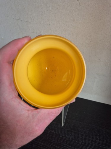 Vaso Alicja vintage arancione fatto a mano in Polonia alto 7,5" (D1) - Foto 3 di 6