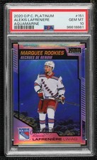 2020 O-Pee-Chee Platinum Marquee Rookies Aquamarine Alexis Lafreniere PSA 10 1o3