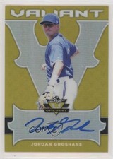 2018 Leaf Valiant Yellow 8/10 Jordan Groshans #BA-JG2 Auto fm0