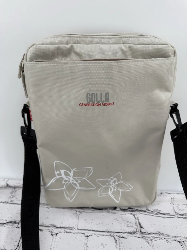Bolso Bandolera Golla Generation Móvil Laptop Tablet Flor Blanco Foto 4 de 4
